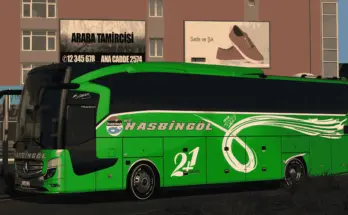 Mercedes Benz Travego 15 SHD E6 Öz Hasbingöl ve Cesur Bingöl Skinpack v2.0