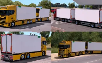 Scania NextGen Autotreno Frigo + Rimorchio (BDF Refeer with Trailer) MEGAMOD 1.53