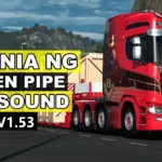 Scania NG open pipe V8 sound 1.53