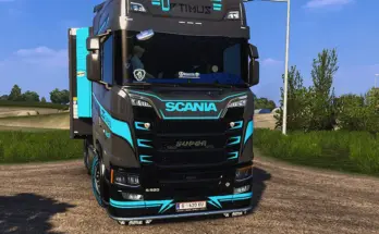 Scania S grey and black skin v1.0 1.53