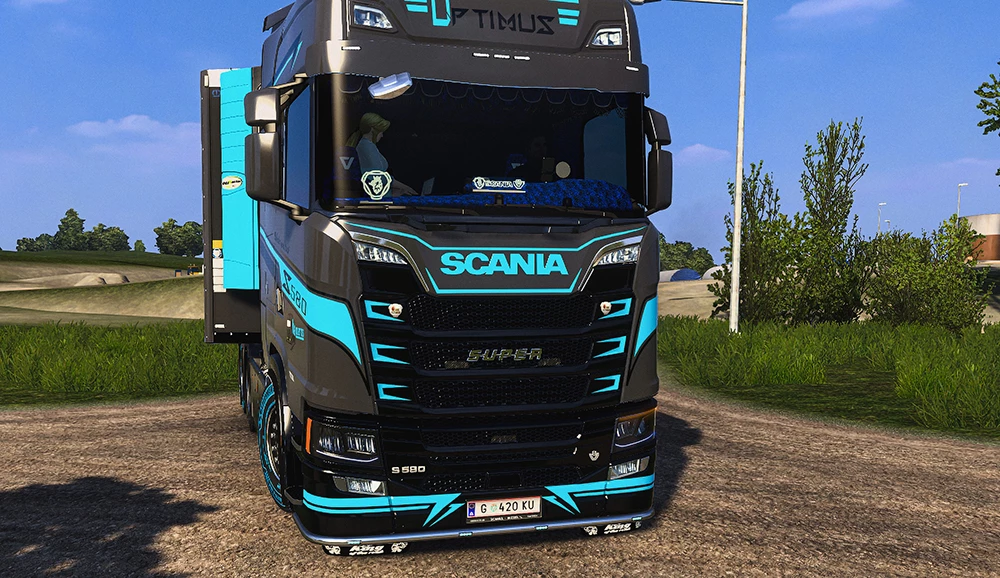 Scania S grey and black skin v1.0 1.53