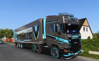 Scania S grey and black skin v1.0