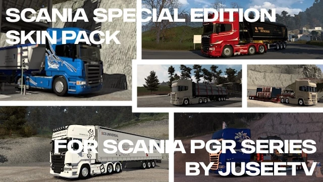 Scania Special Edition Skin Pack for Scania PGR Series by JUseeTV 1.52