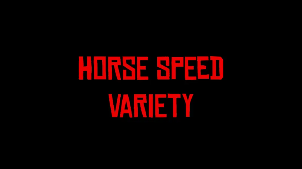 Horse Speed Variety V1.0