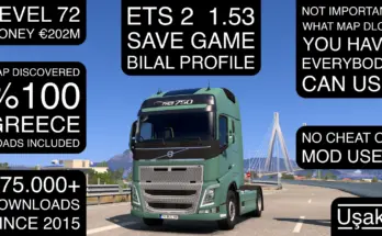 ETS 2 1.53 Save Game Profile v1.0