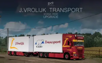 J VROLIJK TRANSPORT SCANIA R580 v1.0