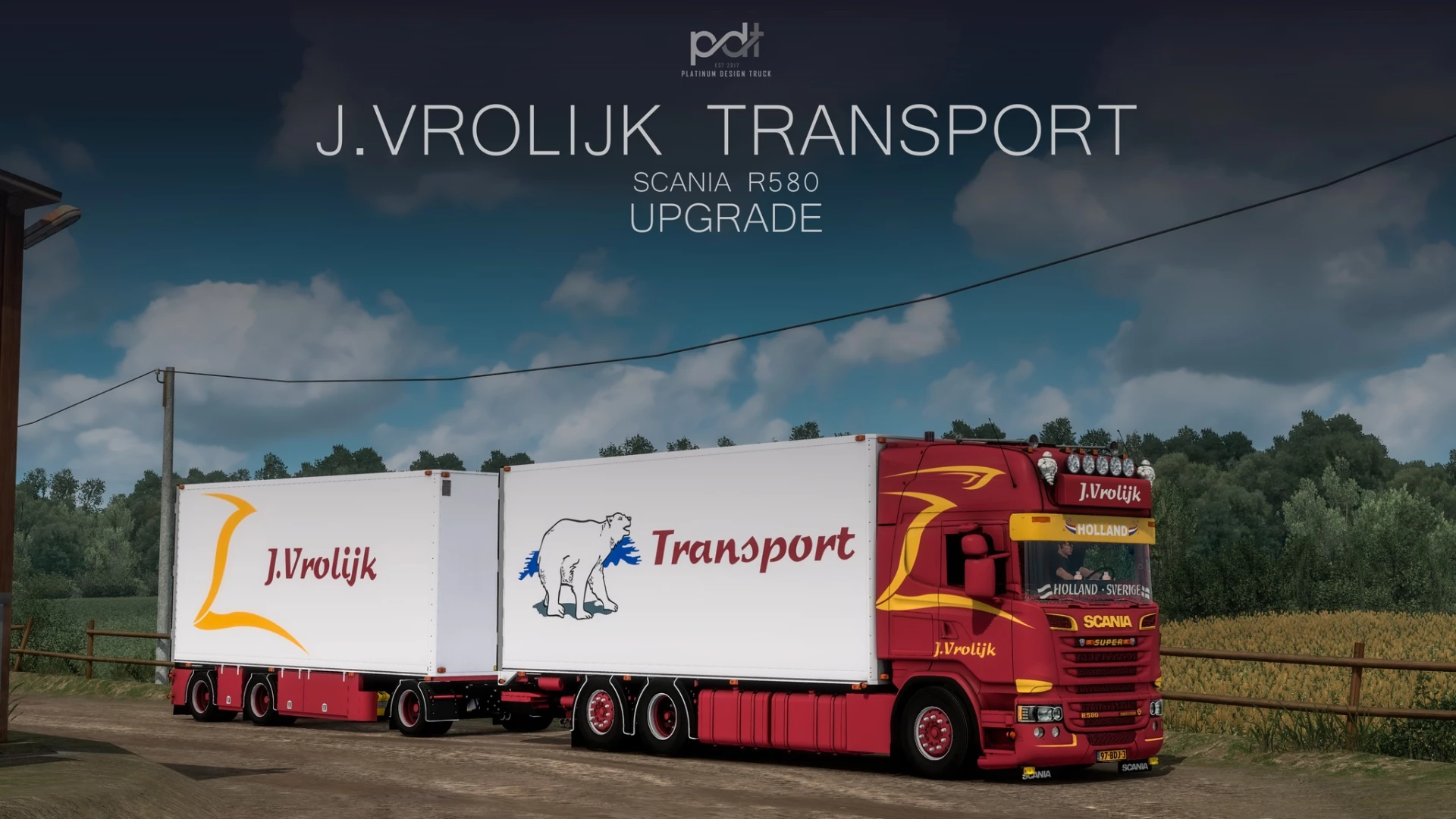 J VROLIJK TRANSPORT SCANIA R580 v1.0