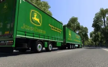 John Deere S-Way & Trailer v1.0