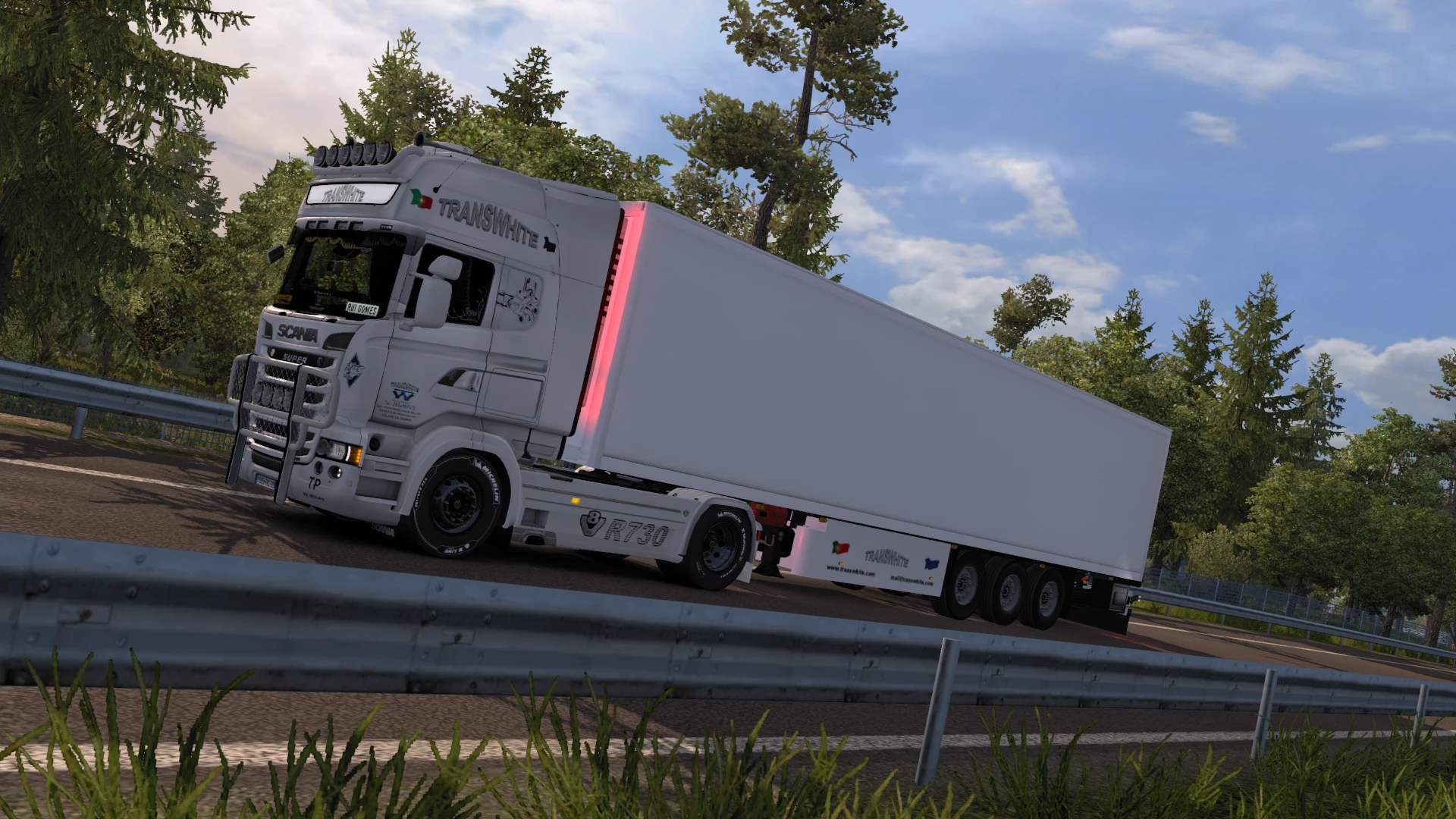 Scania R730 TransWhite v1.0