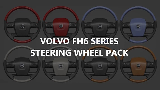 Volvo FH6 Series Steering Wheel Pack v1.0