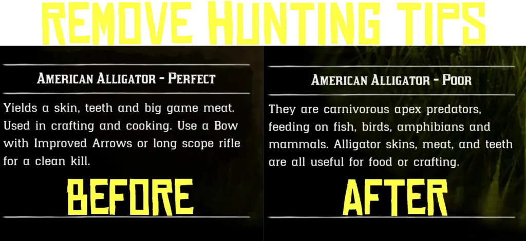 Remove Hunting Tips V1.0