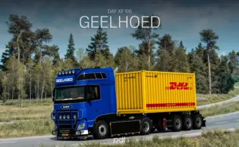 Daf XF106 480 Gebroeders Geelhoed + Trailer v7.0