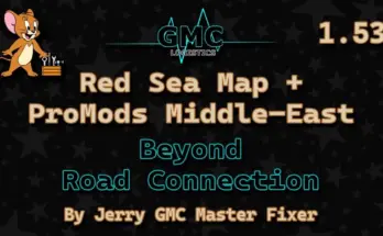 Red Sea Map + Beyond - ProMods Middle-East Road Connection v1.0