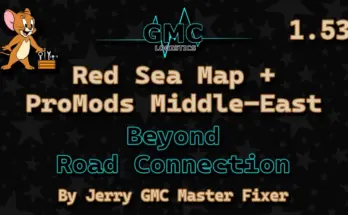 Red Sea Map + Beyond - ProMods Middle East Road Connection v1.0 1.53