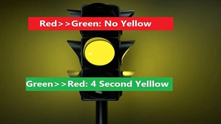All traffic lights have Four-Second Yellows v1910 1.54