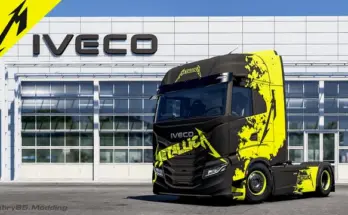 Iveco S-Way Metallica Edition skin v1.0