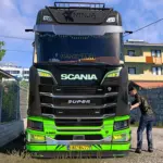 Scania S 4K Lime skin v1.0