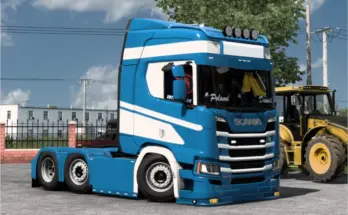 Skins Scania R 2016 Blue v1.0