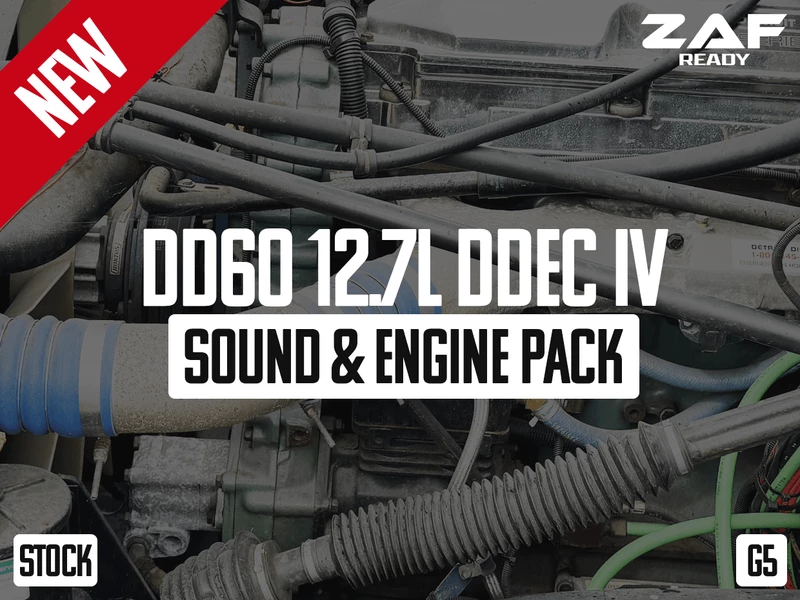 DD60 12.7L (DDEC IV) Sound & Engine Pack v1.0 1.54