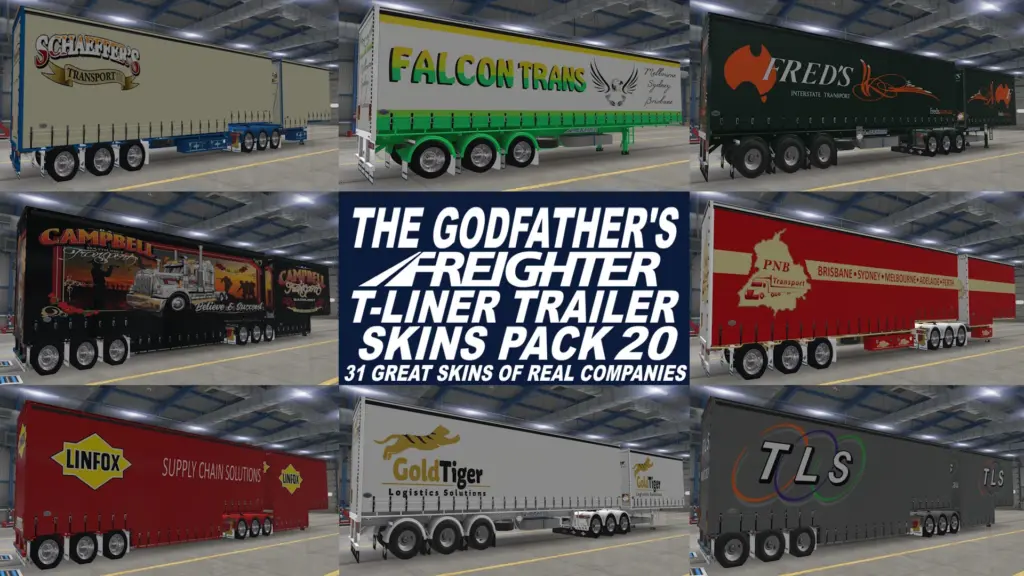 The Godfather's Freighter T-Liner Trailer Skins Pack 20 v1.0