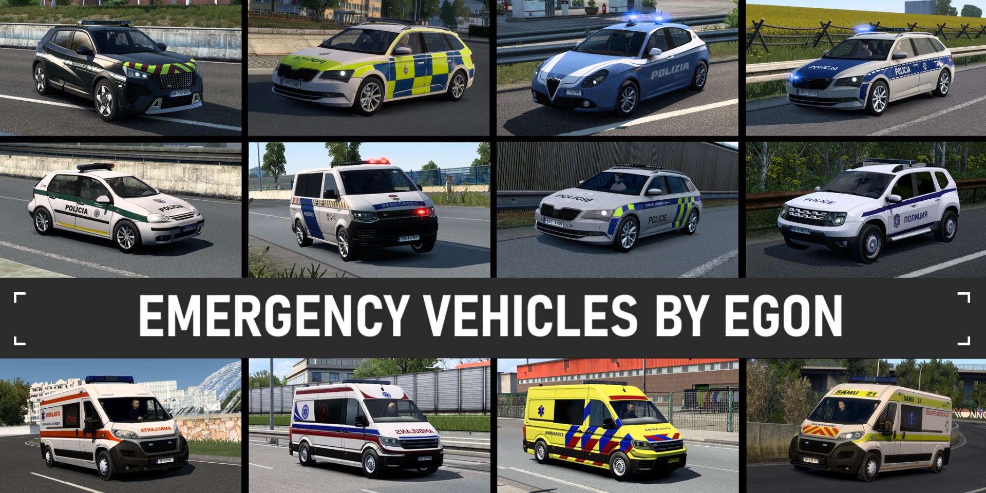 Emergency vehicles by Egon v1.0
