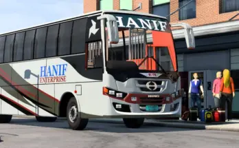 Hino AK1J+ Fuso BusPack ETS2 1.54