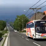 Map Sitinjau Lauik V16.1 With New Roads ETS2 1.36 to 154