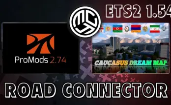 Promods + Caucasus Dream Map Road Connector v1.0