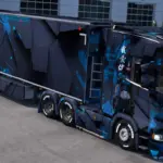 Scania S Blue Cyber Girl Skin v1.0 1.5x