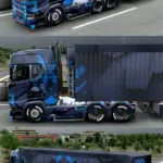 Scania S Blue Cyber Girl Skin v1.0