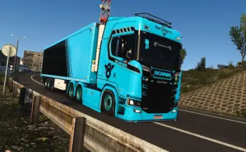 Serene blue Scania S v1.0