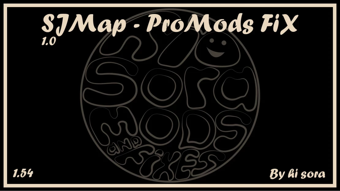 SJMap - ProMods FIX v1.0 1.54