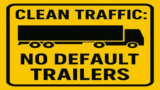 ETS2 – Clean Traffic No Default SCS Trailers v1.0 1.54
