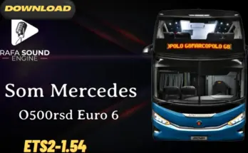 MERCEDES O500RSD EURO 6 SOUND EURO 6 ETS2 1.54