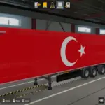 Turkish Flag Trailer ETS2 v1.0