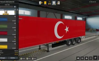 Turkish Flag Trailer ETS2 v1.0