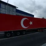 Turkish Flag Trailer ETS2 v1.0