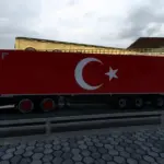 Turkish Flag Trailer ETS2 v1.0