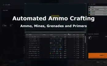 Automated Ammo Grenades and Mine Crafting V1.0