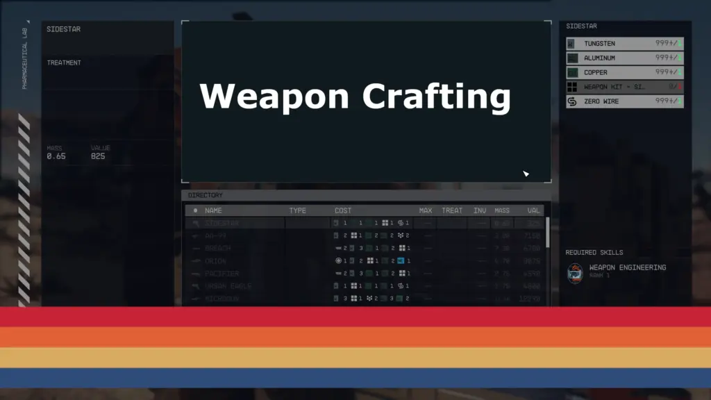 Weapon Crafting V1.0