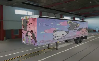 Cinnamoroll and Friends Paintjobs for S.CS Universal Trailer v1.0