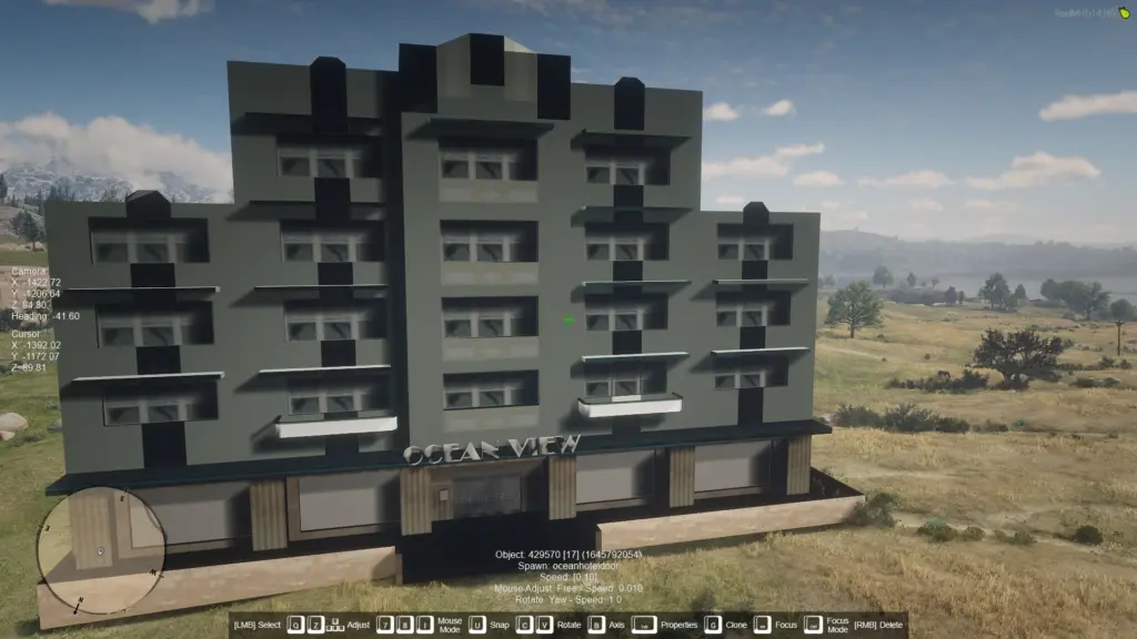 vice city ocean view hotel and doors