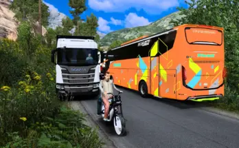 Mod Traffic Indonesia Motor Aerox, Nmax, JB5 Basuri Dan ETS2 1.55