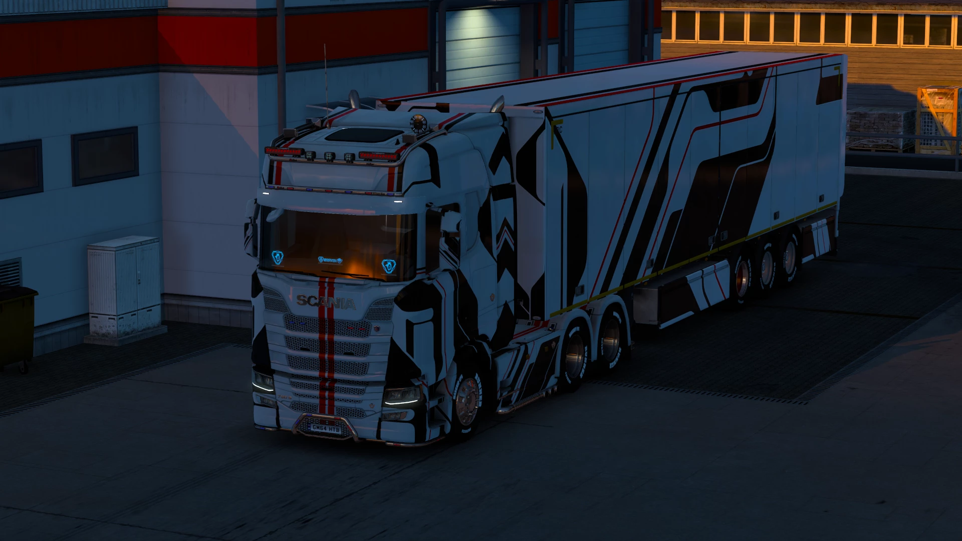 Scania Black hard line X Skin v1.0