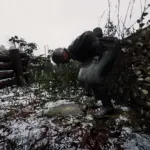 WW1 German Soldiers In A Trench