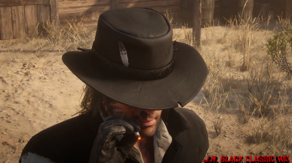 John's classic black hat