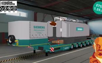 DOLL-SIEMENS SPECIAL TRANSPORT TRAILER v2.0 ETS2 1.54-1.55.x