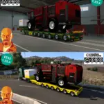 DOLL-SIEMENS SPECIAL TRANSPORT TRAILER v2.0 ETS2 1.54-1.55.x