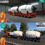 DOLL-SIEMENS SPECIAL TRANSPORT TRAILER v2.0 ETS2 1.54-1.55.x