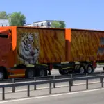 Henred Fruehauf trailer pack and skeletal trailer 1.55